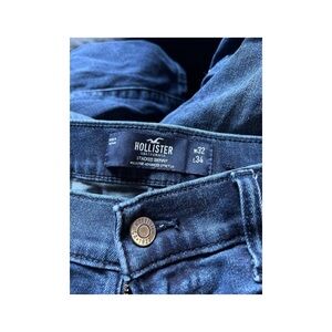 Hollister Men's Stacked Skinny Blue Jeans